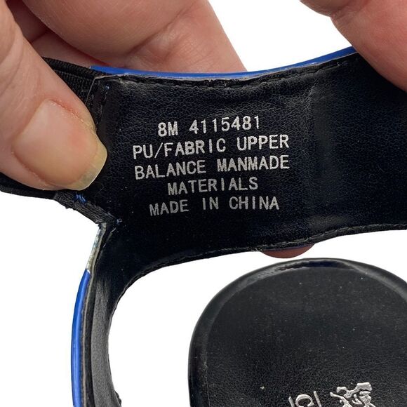 Coach Blue Ankle Velcro Strap Patent Shoes Size 8 - Picture 6 of 10